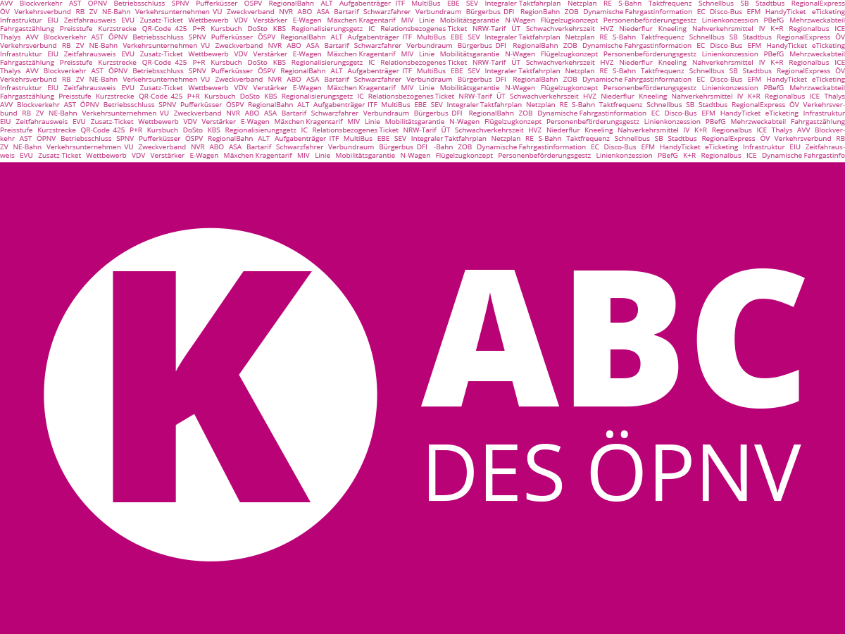 ABC des ÖPNV - Buchstabe K.