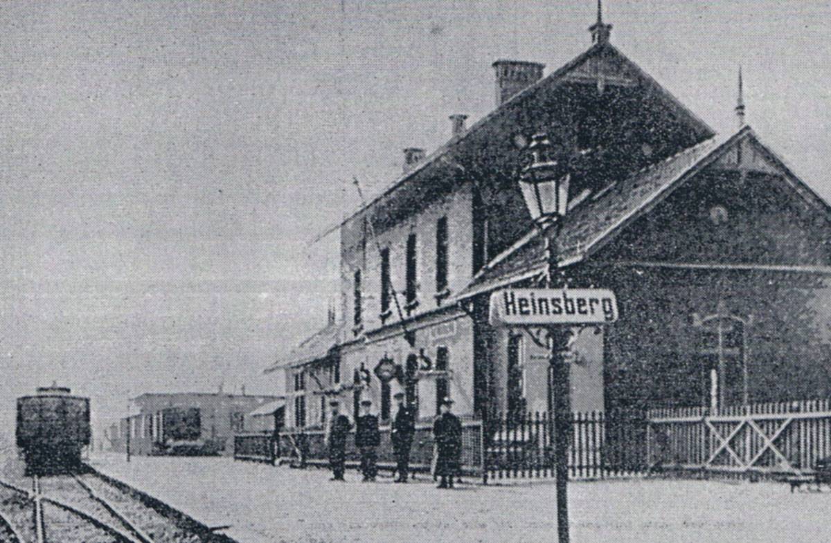 Der Bahnhof Heinsberg um die Jahrhundertwende.